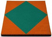 Резиновая брусчатка «Брус» 501 х 501 х 40 мм