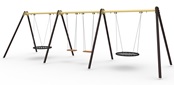 Уличные качели тройные
